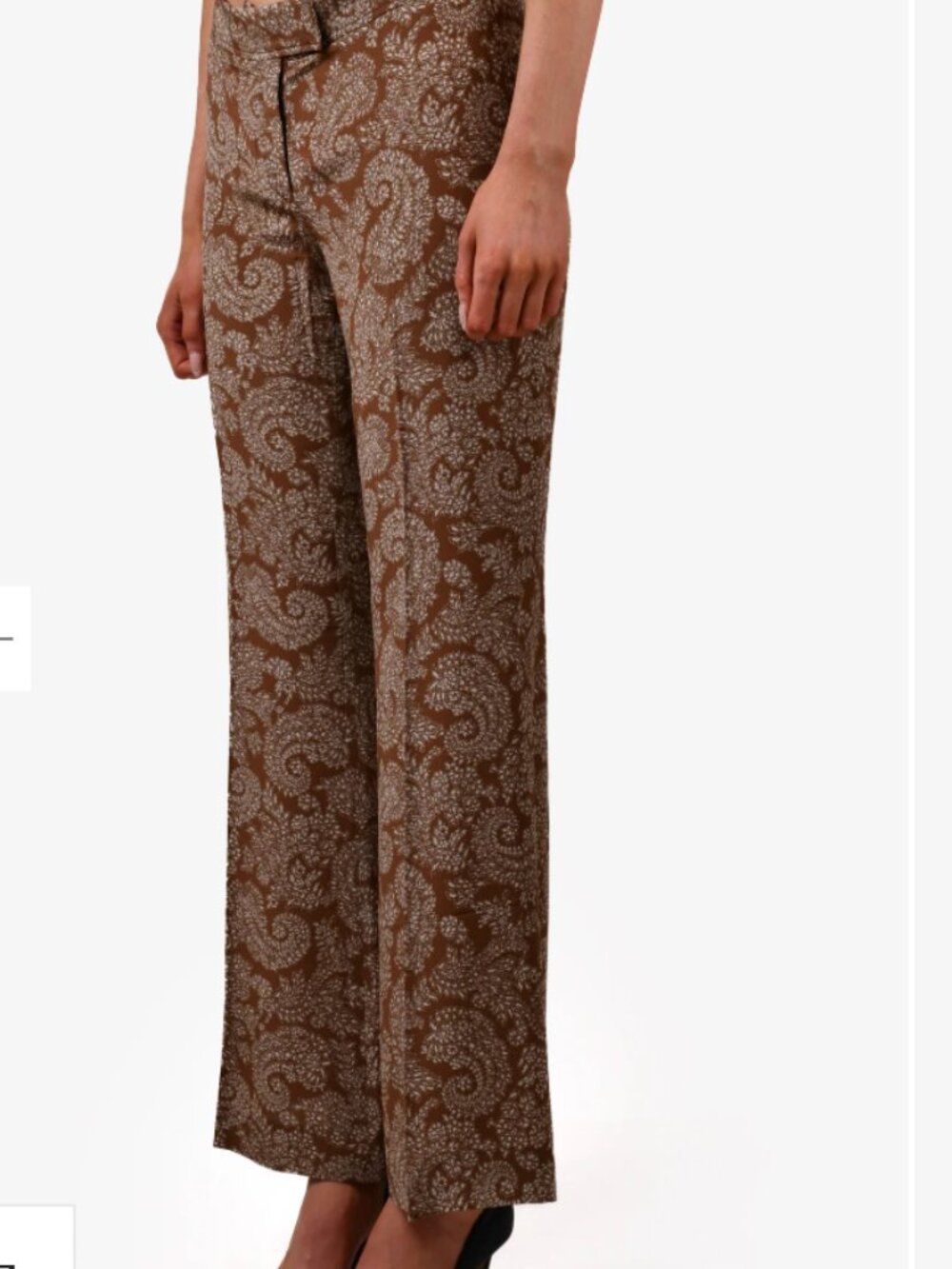 Stella McCartney 100% Silk Wide Leg Trousers